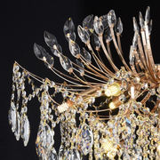 Candelabru Cristal CC9313/12FGD, 12x E14, Diametru 50cm, Auriu Candelabre Cristal Default Title Alessandro Design