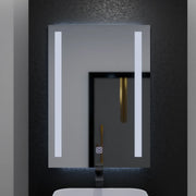 Négyszögletű LED-es tükör, 50x70 cm, Dual Light Basic Touch LED tükrök Alapértelmezett cím Alessandro Design