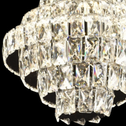 Candelabru Cristal Opal cu telecomanda, 60W, Diametru 35 cm, 3000K/4000/6000K, Crom Lucios, Inaltime Reglabila Candelabre Cristal Default Title Alessandro Design