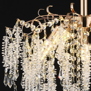 Candelabru Cristal STROZZI Eleganza 5xE14, Diametru 50cm, Auriu Candelabre Cristal Default Title Alessandro Design