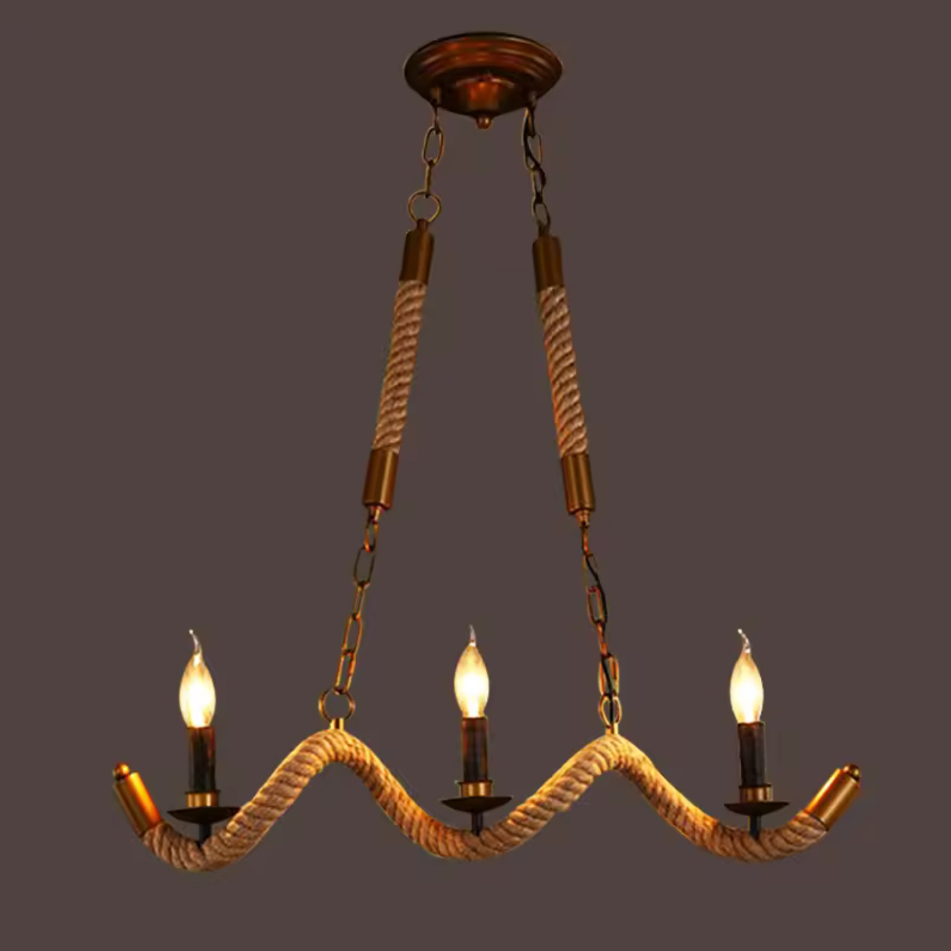 Lustra Franghie, 3xE27, Maro, Metal si Sfoara LV572/3BK Lustre Vintage Default Title Alessandro Design
