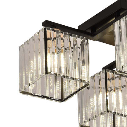 Lustra Georgiana, LC111/4BK, 4x E27, Negru, Metal Lustre Clasice Default Title Alessandro Design