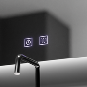 Félhold LED-es tükör, 60x54, Soluna Touch, Páramentesítő rendszer, Tompítható tükrök Korman E Alapértelmezett cím Alessandro Design