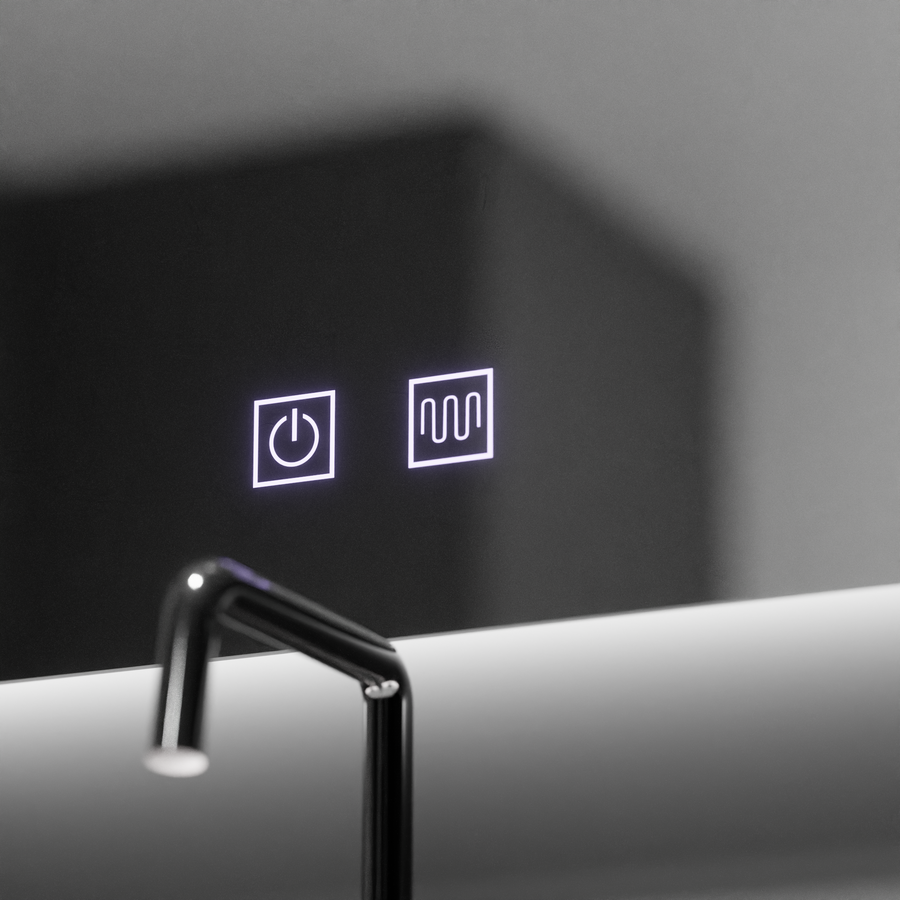 Félhold LED-es tükör, 60x54, Soluna Touch, Páramentesítő rendszer, Tompítható tükrök Korman E Alapértelmezett cím Alessandro Design