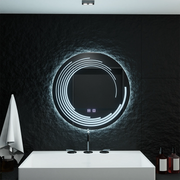 Tükör LED kerek 70 cm -es lira verità touch dimable behatolásos rendszer