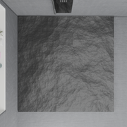 Négyzet alakú zuhanytálca 90x90 cm, vékony 3 cm, sötétszürke Otthon és kert Alapértelmezett cím Alessandro Design
