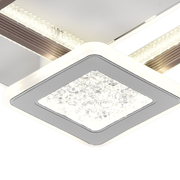 LED csillár NYXORA 51W, 3 négyzet, hideg/meleg/semleges fény, fehér LED csillárok Alapértelmezett cím Alessandro Design