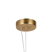 Lustra LED Suspendata LM550/2GD, 11W, Lumina 3000/4000/6000K, Auriu, Inaltime Reglabila Lustre Moderne Default Title Alessandro Design