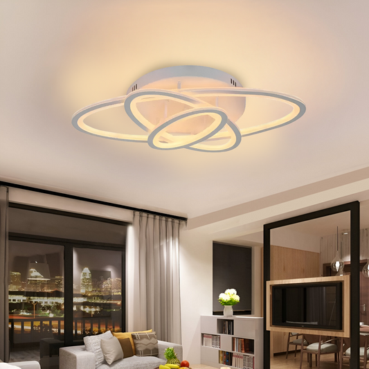 LED-es csillár távirányítóval TIANA 78W, 3 ellipszis, hideg/meleg/semleges fény, szabályozható, fehér LED-es csillár távirányítóval Alapértelmezett cím Alessandro Design