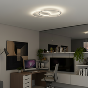 LED-es csillár távirányítóval LUCY 27W, 2 kör, hideg/meleg/semleges fény, szabályozható, fehér LED-es csillár távirányítóval Alapértelmezett cím Alessandro Design