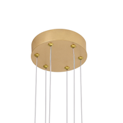 Lustra LED cu telecomanda ,Suspendata 71W, 3 Elemente, lumina Rece/Calda/Neutra, Dimabila, Inaltime Reglabila, Auriu Lustre LED cu Telecomanda Default Title Alessandro Design