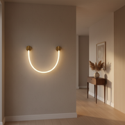LED fali lámpa, 110cm, 3000K/4000K/6000K, arany beltéri fali lámpa Alapértelmezett cím Alessandro Design