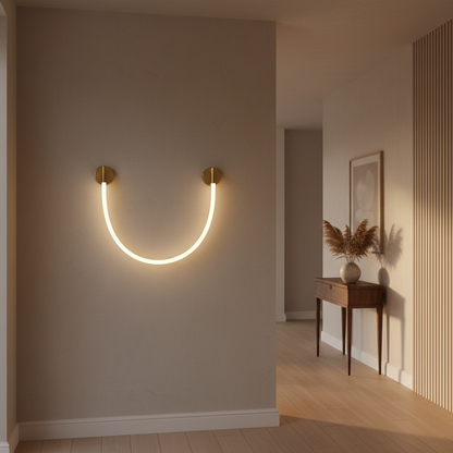 LED fali lámpa, 110cm, 3000K/4000K/6000K, arany beltéri fali lámpa Alapértelmezett cím Alessandro Design