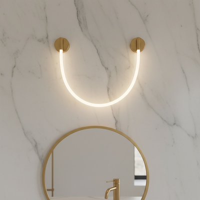 LED fali lámpa, 110cm, 3000K/4000K/6000K, arany