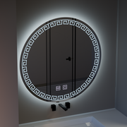 Oglinda LED Rotunda, 80cm, Orhina Touch, Sistem Dezaburire, Dimabila, E40S/80X80 Oglinzi Korman E Default Title Alessandro Design