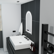 Íves LED-es tükör 60x80cm, Arco Touch, páramentesítő rendszer, szabályozható tükrök Korman E alapértelmezett cím Alessandro Design