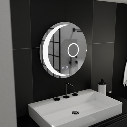 LED kerek tükör, 80 cm, Orbis Touch, páramentesítő rendszer, szabályozható, E31S/80X80 tükrök Korman E alapértelmezett cím Alessandro Design