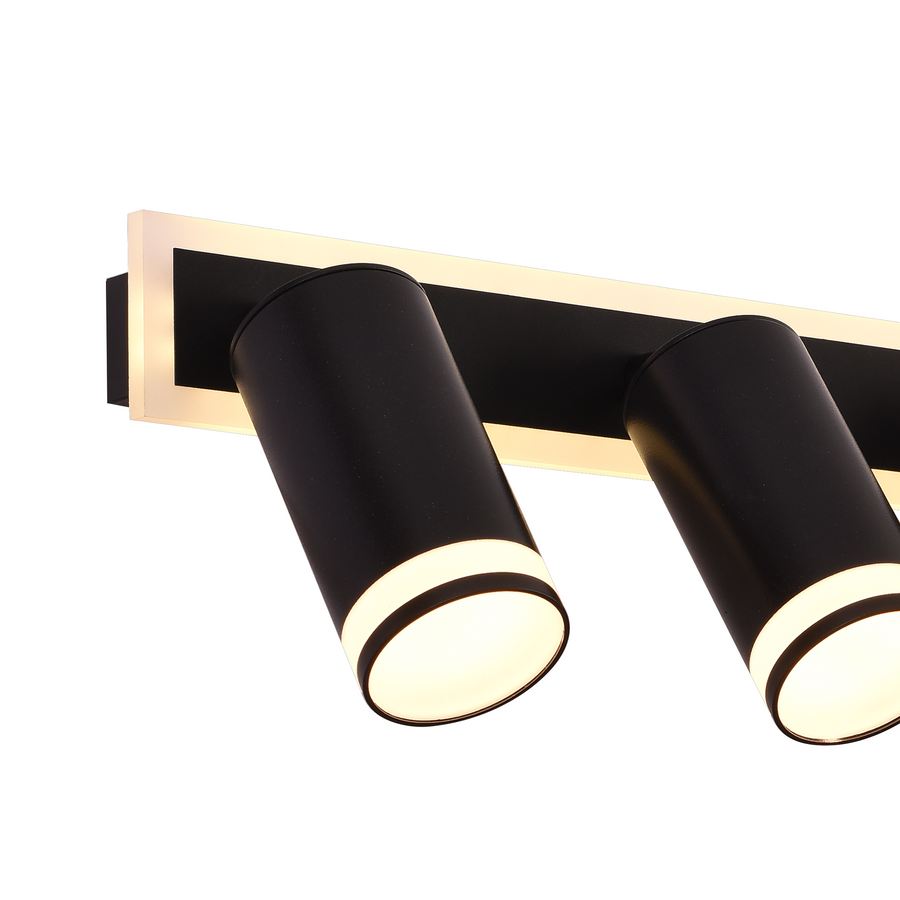 LED csillár Ellen 46W hideg/meleg/semleges fényű, állítható kivetítő akril és fekete fém LED csillárok alapértelmezett cím Alessandro Design