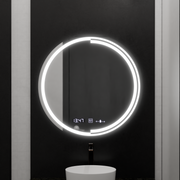 LED kerek tükör, 60 cm, MotionGlow Sensor Consuel Marcello, páramentesítő rendszer, óra és hőmérő, szabályozható tükrök Marcello alapértelmezett cím Alessandro Design