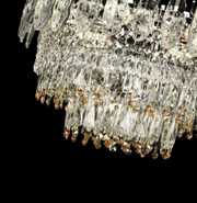 Candelabru Cristal MAJESTIC Eleganza, 9x E14, Diametru 50cm, Crom Lucios, Inaltime Reglabil Candelabre Cristal Default Title Alessandro Design