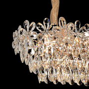 Candelabru Cristal Regalis 11x E14, 80cm, Auriu Lucios, Inaltime Reglabila, Metal si Cristal Candelabre Cristal Default Title Alessandro Design