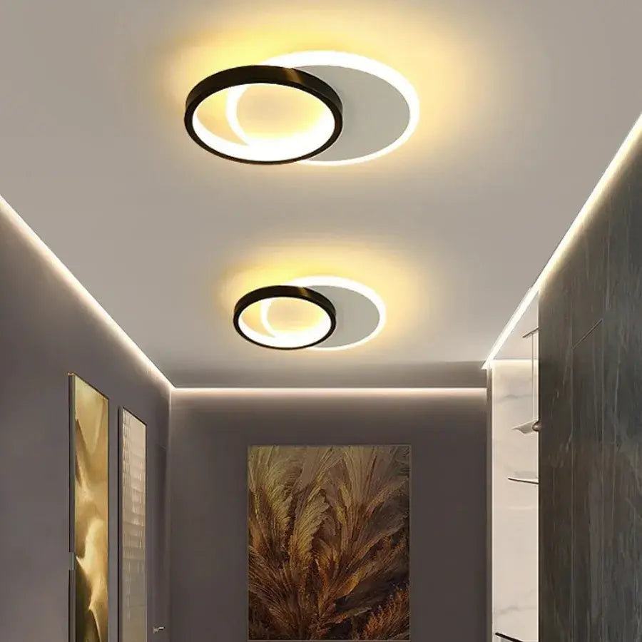 SMALON LED fali lámpa 26W, 2 kör, hideg/meleg/semleges fény, fekete fehér LED csillár Alapértelmezett cím Alessandro Design
