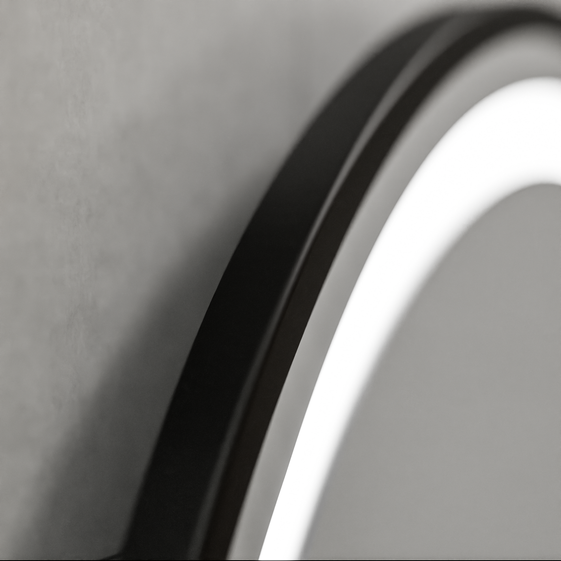 LED kerek tükör, 100 cm, Celeste Majesté Noir MotionGlow Marcello, páramentesítő rendszer, óra és hőmérő, szabályozható tükrök Marcello alapértelmezett cím Alessandro Design