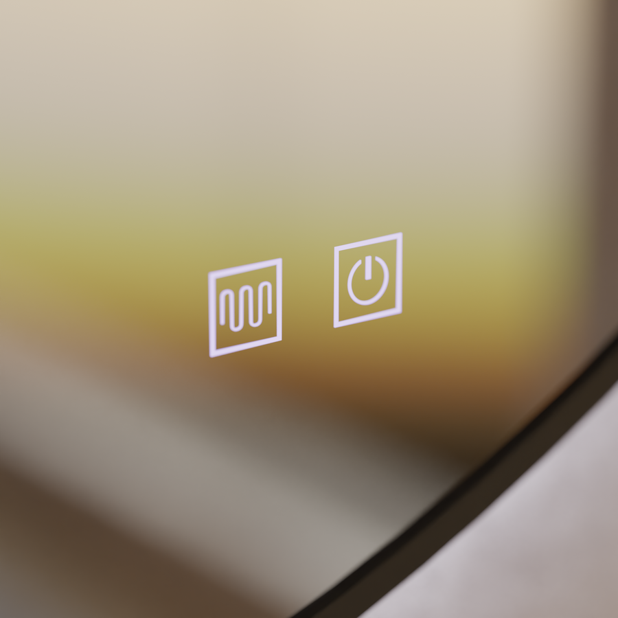 Mirror LED Touch Fiero páramentesítő rendszer 60x60cm Tükrök Korman E Alapértelmezett cím Alessandro Design