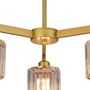 Lustra Clasica Moderna LC110/3GD cu Cristal, 3x E27, Auriu, Metal si Cristal Lustre Clasice Default Title Alessandro Design