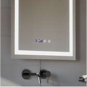 MODENA LED Touch Mirror páramentesítő rendszer, óra és hőmérséklet 60x80 cm Korman S tükrök Alapértelmezett cím Alessandro Design