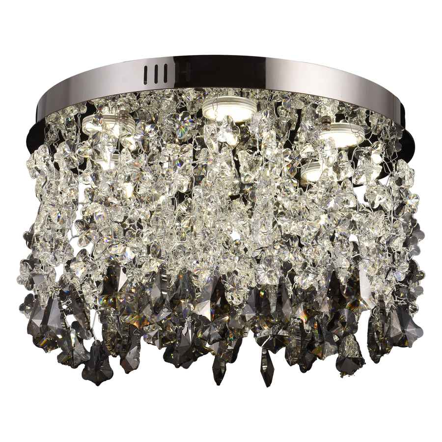 Candelabru LED Cristal LLC212/400BU Rotund, 22W, Lumina Rece/Calda/Neutra, Cristale, Crom Lucios Candelabre Cristal Default Title Alessandro Design
