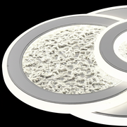 KOMPACTO LED csillár 47 W, 3 kör, hideg/meleg/semleges fény, fehér LED csillárok Alapértelmezett cím Alessandro Design