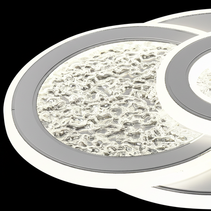 KOMPACTO LED csillár 47 W, 3 kör, hideg/meleg/semleges fény, fehér LED csillárok Alapértelmezett cím Alessandro Design