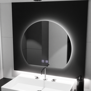 Félhold LED-es tükör, 60x54, Soluna Touch, Páramentesítő rendszer, Tompítható tükrök Korman E Alapértelmezett cím Alessandro Design