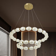 Lustra LED suspendata FAUSTO, 83W, lumina Rece/Calda/Neutra, Inaltime Reglabila, Auriu Lustre Moderne Default Title Alessandro Design