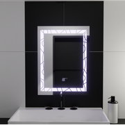 Téglalap alakú LED tükör, 60x80 cm, Deco Frame Basic Touch Mirrors Korman C Alapértelmezett cím Alessandro Design