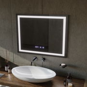 LED Touch MODENA tükör páramentesítő rendszer, óra és hőmérséklet 80x60 cm Tükrök Korman S Alapértelmezett cím Alessandro Design