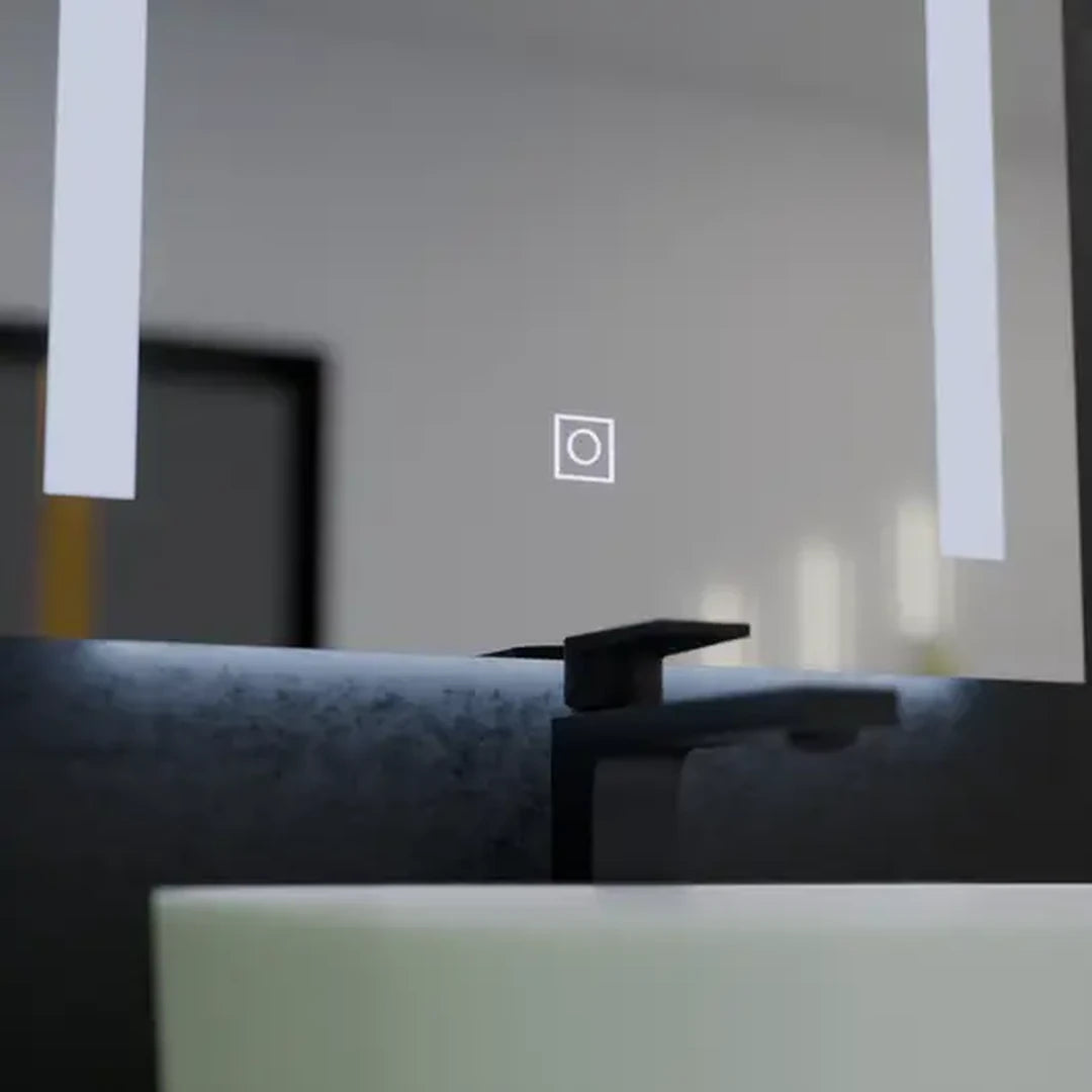 Négyszögletű LED-es tükör, 50x70 cm, Dual Light Basic Touch LED tükrök Alapértelmezett cím Alessandro Design