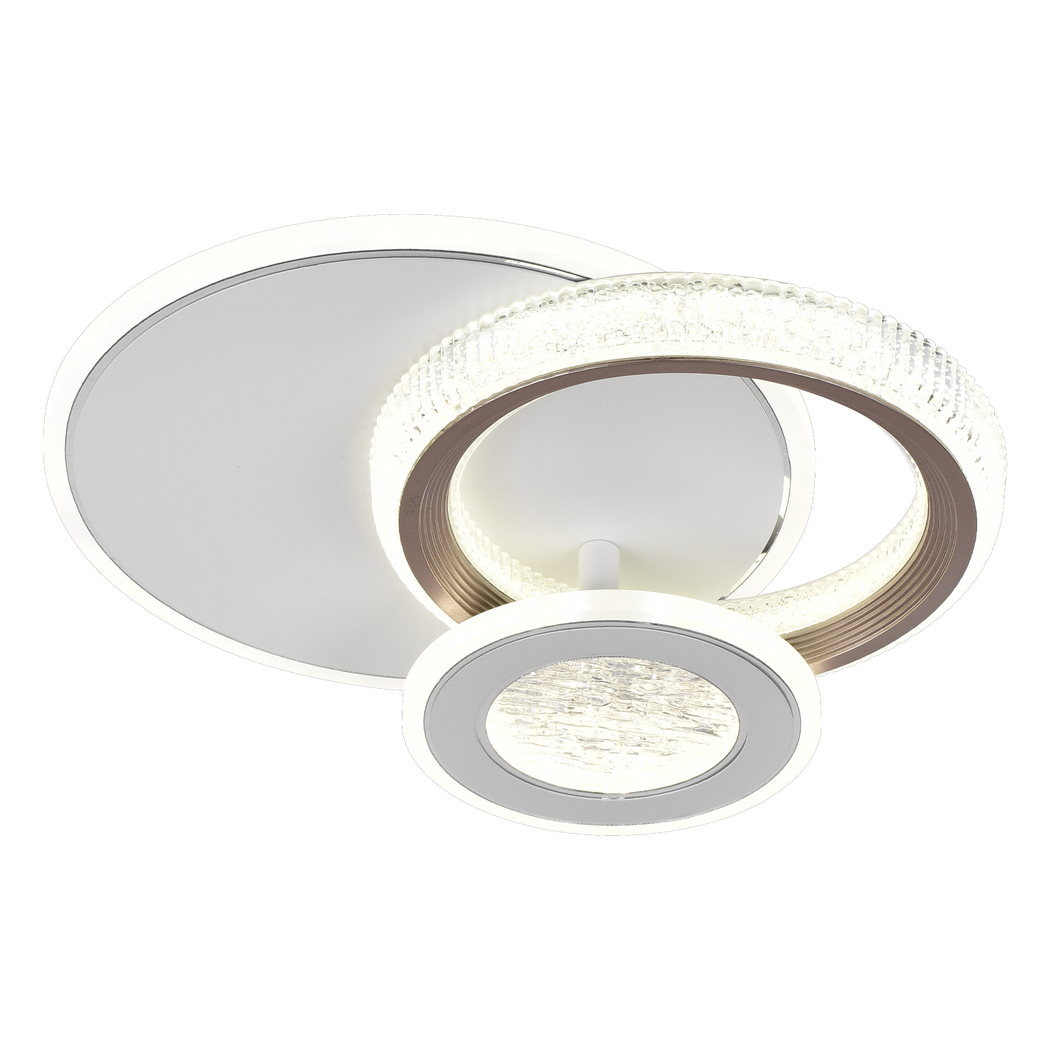 LED csillár NYXORA 44W, 3 kör, hideg/meleg/semleges fény, fehér LED csillárok Alapértelmezett cím Alessandro Design