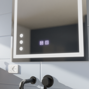Mirror LED Touch Infima Demist System 60X80cm Tükrök Korman E Alapértelmezett cím Alessandro Design