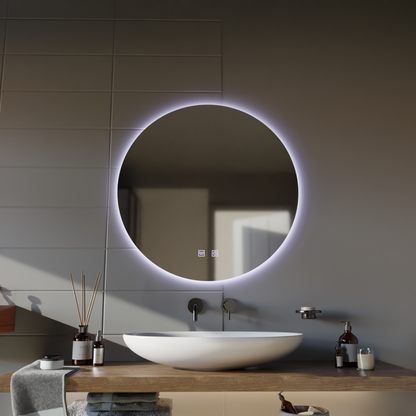 Kerek LED-es tükör, 70cm, Isolda, Touch, Páramentesítő rendszer Tükrök Korman E Alapértelmezett cím Alessandro Design