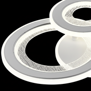 LED csillár 53 W, 3 kör, hideg/meleg/semleges fény, fehér LED csillárok Alapértelmezett cím Alessandro Design