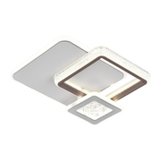LED csillár NYXORA 51W, 3 négyzet, hideg/meleg/semleges fény, fehér LED csillárok Alapértelmezett cím Alessandro Design