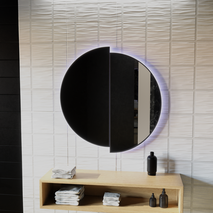 LED Touch Mariah Mirror Demist System 60X60cm Tükrök Korman E Alapértelmezett cím Alessandro Design
