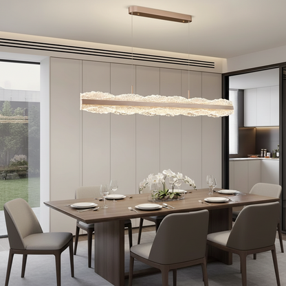 Lustra LED suspendata cu telecomanda NIVALIS 55W, Lungime 120cm, lumina Rece/Calda/Neutra, Dimabila,Inaltime Reglabila, Auriu Lustre LED cu Telecomanda Default Title Alessandro Design