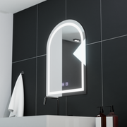Íves LED-es tükör 60x80cm, Arco Touch, páramentesítő rendszer, szabályozható tükrök Korman E alapértelmezett cím Alessandro Design