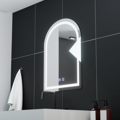 Íves LED-es tükör 60x80cm, Arco Touch, páramentesítő rendszer, szabályozható tükrök Korman E alapértelmezett cím Alessandro Design