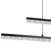 Lustra LED Suspendata cu Telecomanda, STRATA, 2 elemente, 37W, Lumina 3000/4000/6000K, Negru, Inaltime Reglabila Lustre LED cu Telecomanda Default Title Alessandro Design