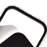 Kristály LED-csillár PRISMIQ 39W, 3 négyzet, hideg/meleg/semleges fény, fekete LED-csillárok Alapértelmezett cím Alessandro Design