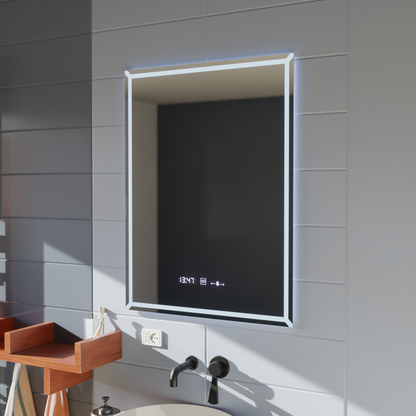 Oglinda LED Rectangulara, 60x80cm, VillayTouch Marcello, Sistem Dezaburire, Dimabila Oglinzi Marcello Default Title Alessandro Design